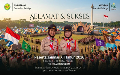 Bangga! Dua Siswi SMP Islam Sunan Giri Salatiga Terpilih Menjadi Peserta Jamnas XII Tahun 2026 di Cibubur