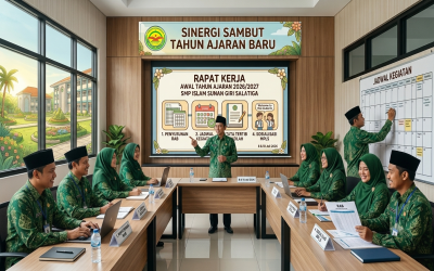 Sinergi Sambut Tahun Ajaran Baru: SMP Islam Sunan Giri Salatiga Gelar Rapat Kerja Guru dan Staf