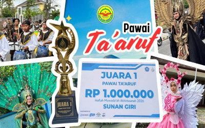 SMP Islam Sunan Giri Salatiga Raih Juara 1 Pawai Ta’aruf
